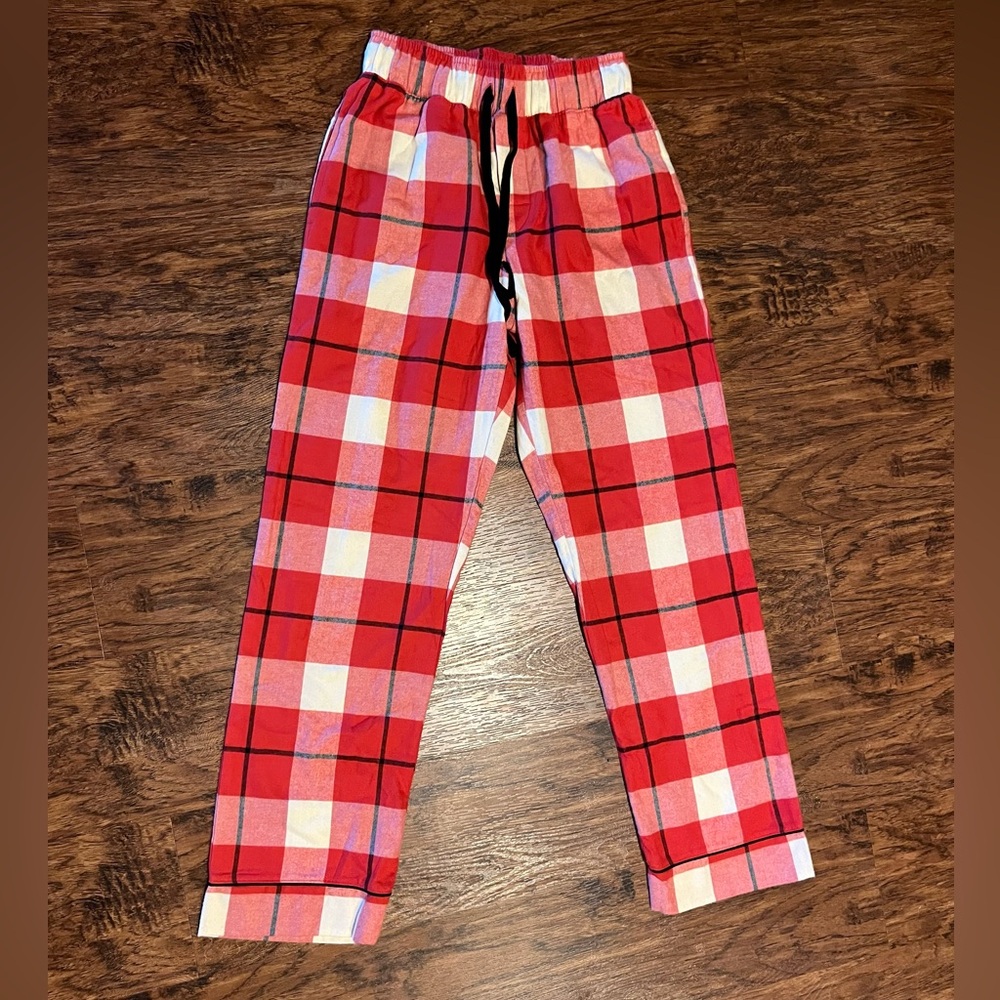 Bedhead pajamas xs plaid NWOT red white black